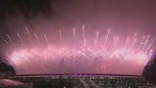 Maracana lit up with spectacular fireworks display