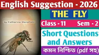'The Fly' by Katherine Mansfield, Class-11, Semester - 2/Important Short Questions and Answers 