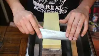 Sharpening Shigeki Tanaka Aogami #2 165mm Damascus Santoku