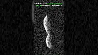 Radar images of peanut-shaped asteroid 2024 ON a day before it passed by Earth