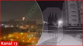 DRONE ATTACK OCCURS in Russia&rsquo;s Bryansk region at night &ndash;Crying Russians capture the attack in video