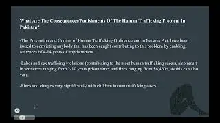 Human Trafficking in Pakistan