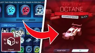 *INSANE* 750 VERY RARE TRADE UP IN ROCKET LEAGUE! *PAINTED OCTANE*