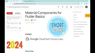 Material Components for Flutter Basics || #qwiklabs || #GSP887 ||  [With Explanation🗣️]