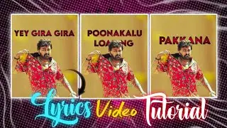 Poonakalu Loading Song Lyrics Video 😈 Editing 2023 | Alight Motion Tutorial 🔥 | XML File 👇