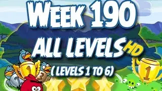 Angry Birds Friends Tournament Week 190 Levels 1 to 6 (Non PU) Compilation Walkthrough