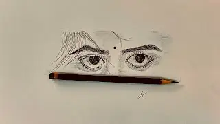 Realistic Eyes Sketch | Step by step drawing #art #drawing #eyes 