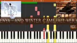Enya - And Winter Came (Alt. version, Piano Solo Tutorial Synthesia)