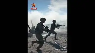 Drones and robotic dogs joined forces as the #PLA Army conducted a #BeachLanding drill. #China