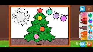 Christmas tree and Blue Whale drawing | Best drawings | Fun activity for kids