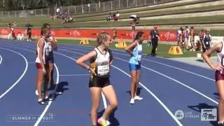 U13 Girls 100m - Final 2 - Asics Australian Little Athletics Championships