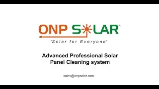 ONP Solar Panel Cleaning System