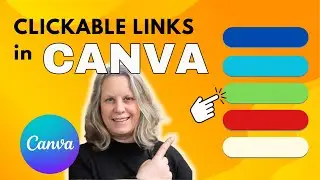 How to add CLICKABLE links in CANVA (easily share your digital products 2025)