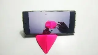 How to make origami mobile stand no glue no tape #from#esy#origami#craft#diy#viralvideo