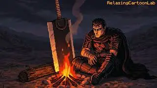 Guts's Lonely Night | Relaxing Ambient Music | Berserk Pixel Art