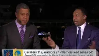 Stephen A Smith Rant Draymond Green Suspended Suspension Game 5 NBA Finals Sports Center  6 14 16