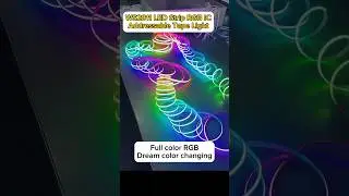 WS2811 LED Strip RGB IC Addressable full dream color tape light #ledlights #ledrgb