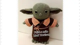 Mestre Yoda em amigurumi