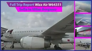 Sofia to Milan Bergamo Flight W64351 | Wizz Air Leased Airbus A320