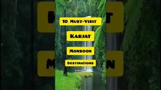 Monsoon places to visit in Karjat 🏞️ | Must visit places | Best waterfalls and forts in Karjat 🍃