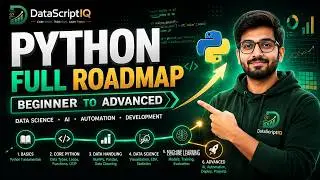 Python Full Roadmap 2026: Beginner to Advanced Data Science, AI, Automation Development DataScriptIQ