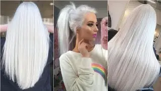 BEAUTIFUL WHITE HAIR COLOR IDEAS FOR WOMEN - COLOR DE PELO BLANCO