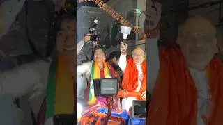 #amitshah #madhavilatha #roadshow in #hyderabad #parliament #laldarwaza #oldcity