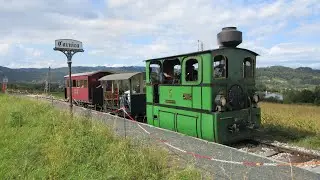 Steam Tram On The Rosental Valley LIne, Ferlach, Austria.