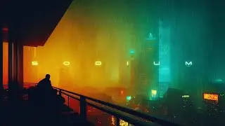 SODIUM: Dreamy Cyberpunk Ambience & Rain | Blade Runner Ambient Music for Focus & Sleep | 4K