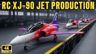 Inside the RC XJ 90 Jet Factory  Real Manufacturing & Runway Testing