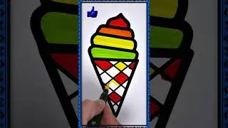 🍦 Раскраска Мороженого | Изучаем Цвета