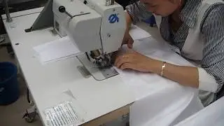 SHIRT BACK YOKE ATTACH OPERATION USING FOLDER WITH SINGLE NEEDLE LOCK STITCH MACHINE