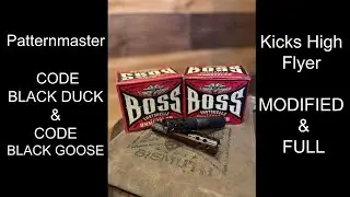 Patternmaster & Kicks High Flyer Pattern Test with my Beretta A400 and  BOSS shells!!!!