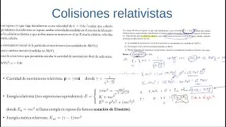 Colisiones relativistas