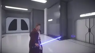 Star Wars Battlefront II Obi-Wan Kenobi Jedi Robes In Team Battle With No HUD On Kamino