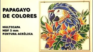 PAPAGAYO DE COLORES MULTICAPA HECHO CON CORTADORA LASER (VECTOR INCLUIDO) - SCULPFUN - PROYECTO 11 🦜