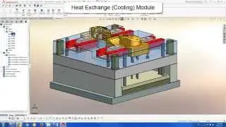 MoldWorks - Heat Exchange to define cooling pipes