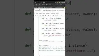 delete method in python | descriptors #python #shorts #coding