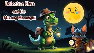 Detective Elvis the Dino and the Missing Moonlight | A Magical Bedtime Story for Kids