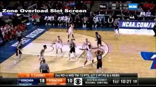 NCAA Tournament Sets - Gonzaga Zone Overload Slot Screen