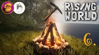 Rising World - Episode 6: Let's make a boat LIVE! Co-op stream with Captain Crumbs