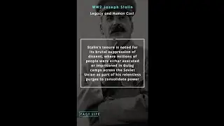 Facts About WW2 Leaders - Joseph Stalin: Legacy and Human Cost #shorts