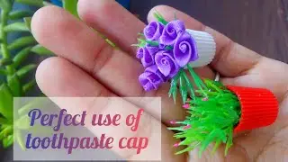 Perfect use of toothpaste cap...💕/ DIY craft with Toothpaste cap...🌈