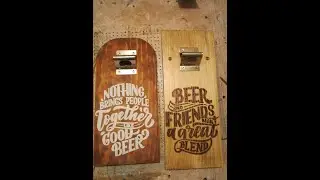Destapador De Pared, Madera Reciclada, Estampado En Serigrafia, Proyecto Para Emprendimiento.