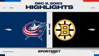 NHL Highlights | Blue Jackets vs. Bruins - December 3, 2023