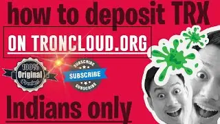 how to Deposit TRX in troncloud.org || only Indians || how to buy tron