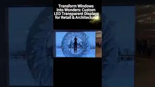 Glass window transparent high-definition display screen #ledlights #led #ledtv