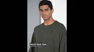 Solid Zipper Detail Loose Fit T-Shirt