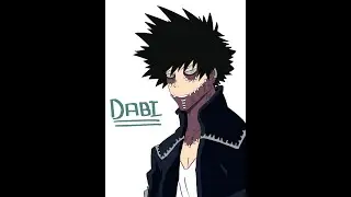 Let's Ink and Color Dabi (Time-lapse) | BHA | Inking | Coloring