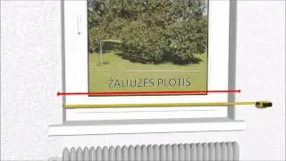 Medinės žaliuzės montuojamos ant angos
